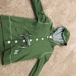 Roxy button down hooded sweatshirt